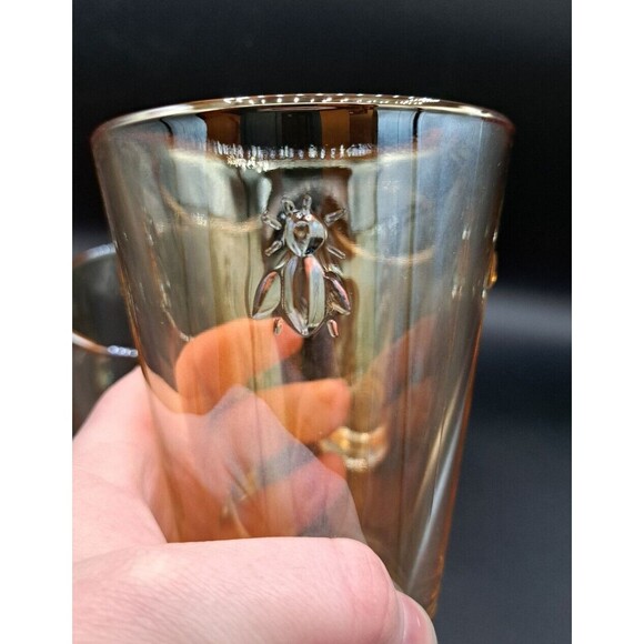 La Rochere Musee Paris Bee Orange Iced Tea/ Water Glasses 5.5” h 10 oz Set of 4 - Picture 4 of 12